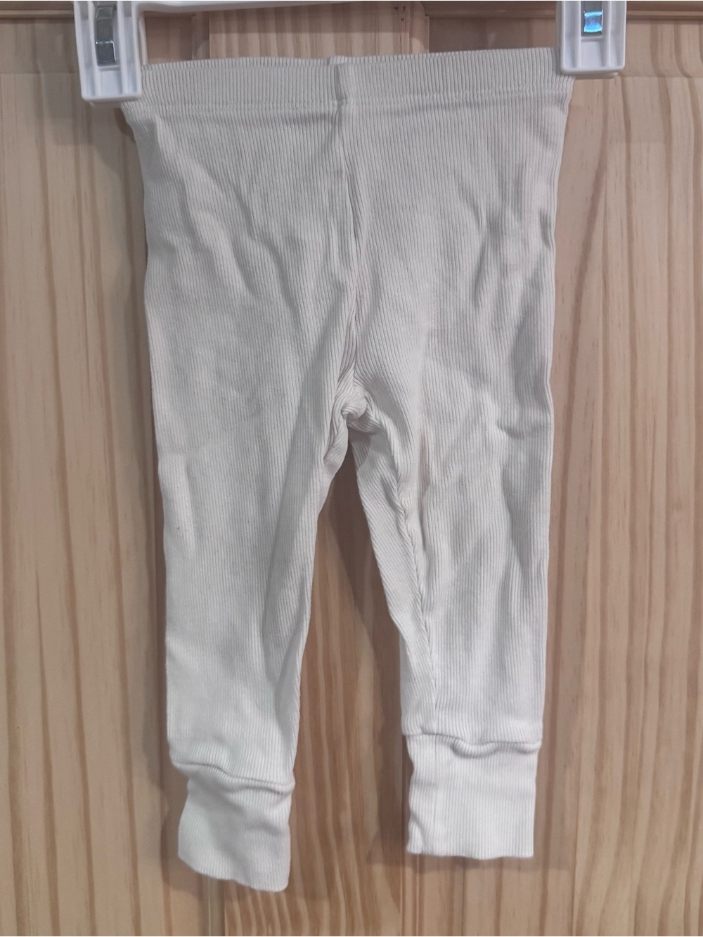 Zara Baby Cream Ribbed Leggings‎ Pants Off White 9-12 Months